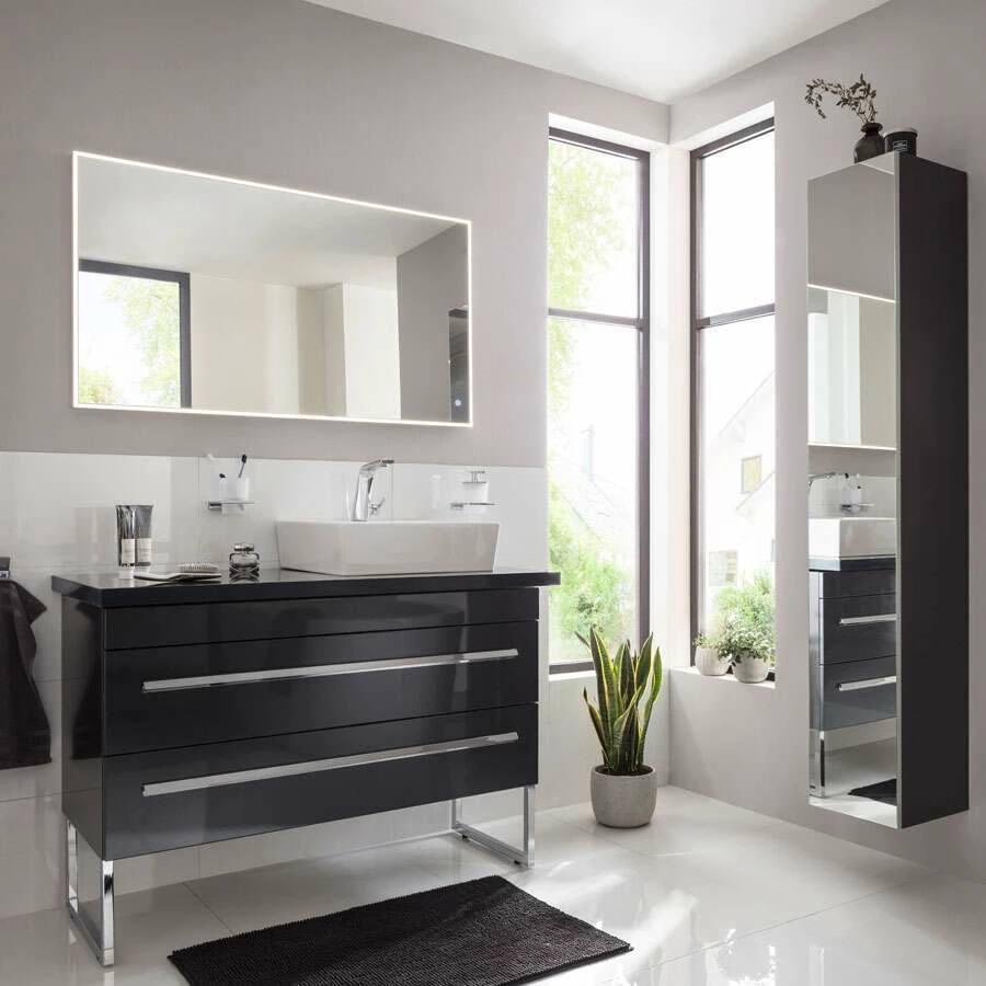 Lanzet Badmöbel-Komplett-Set 122 Cm Grafit