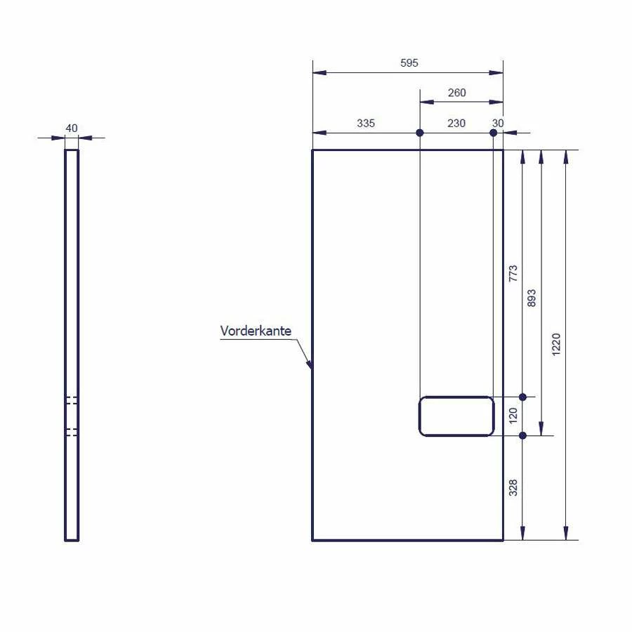 Lanzet Badmöbel-Komplett-Set 122 Cm Grafit – Bild 3