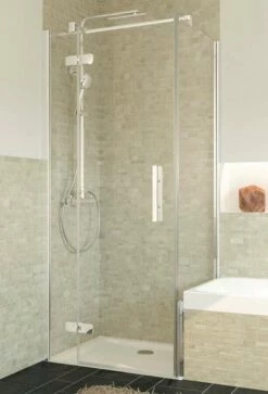 Breuer AVANTA Drehtür Mit Festteil Für Verkürzte Seitenwand 8 Mm