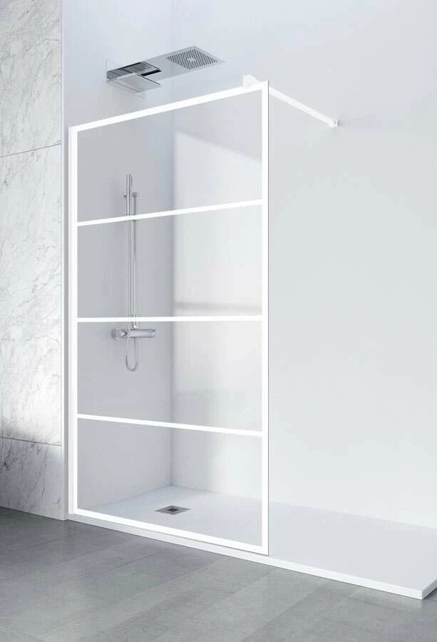 Profiltek FIXED ONE Duschwand 8 Mm Weiß – Bild 2