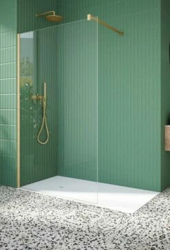 Profiltek FIXED ONE Duschwand 8 Mm Gold