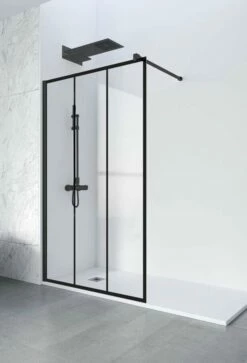 Profiltek FIXED ONE Duschwand 6 Mm Schwarz