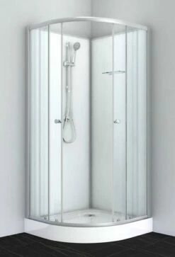 Duschmeister Komplettdusche 80x80x203 Silber Sano 320