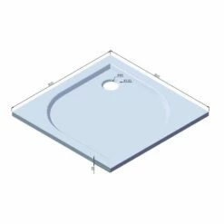 Duschmeister Duschwanne Mineralguss 80x80 Sano 268