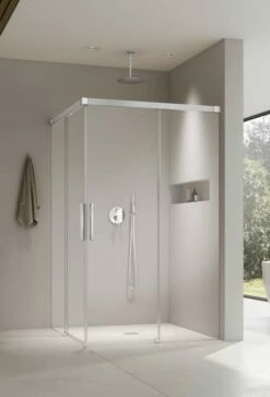 Kermi Nica Eckeinstieg Mit Schiebetüren Bodenfrei Ohne Wandprofil
