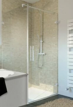 Breuer AVANTA Drehtür Mit Verkürzter Seitenwand Rahmenlos 8 Mm