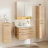 Fackelmann B.Style Badmöbel-Komplettset 83 Cm Sandeiche