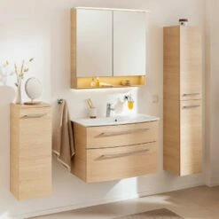 Fackelmann B.Style Badmöbel-Komplettset 83 Cm Sandeiche