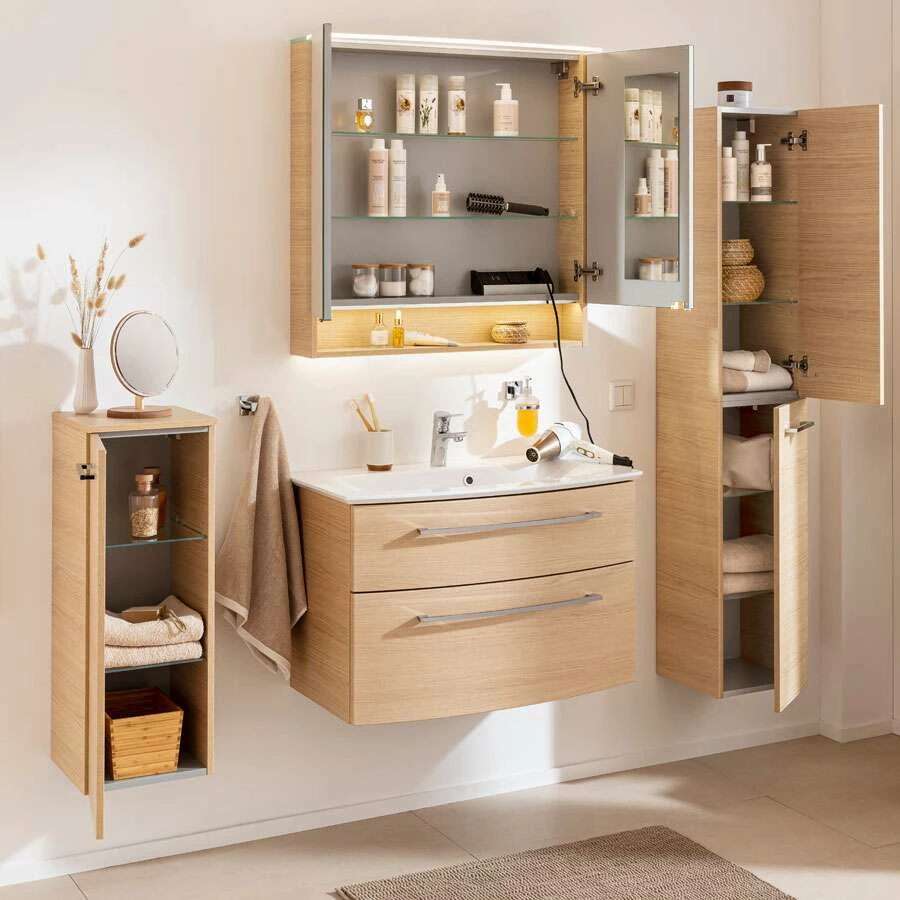 Fackelmann B.Style Badmöbel-Komplettset 83 Cm Sandeiche – Bild 2