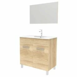 Duschmeister Badmöbel-Set 80cm Eiche Sano 363