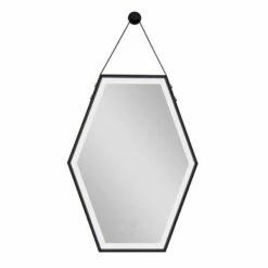 Duschmeister Leuchtspiegel 60x80 Schwarz Sano 368