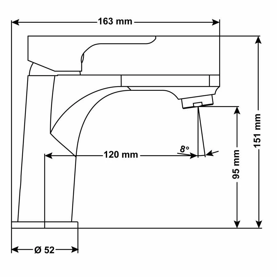 CORNAT Waschtisch-Einhebelmischer NOIR Edelstahl – Bild 4