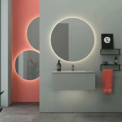 Dansani Delta Spiegel Rund Mit LED-Beleuchtung 90 Cm