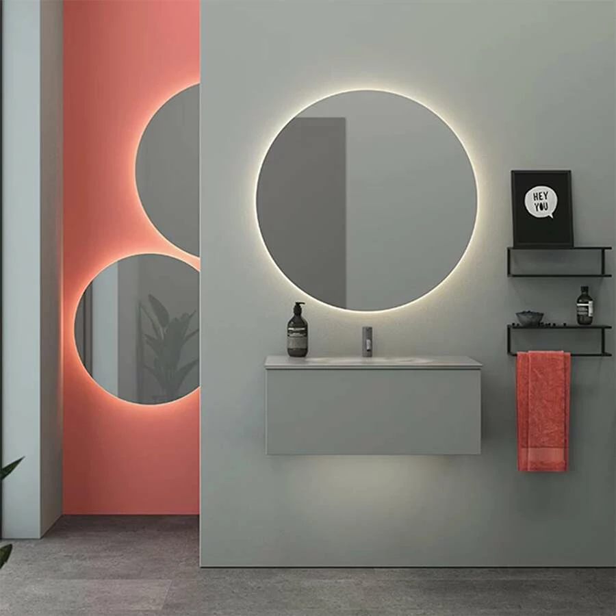 Dansani Delta Spiegel Rund Mit LED-Beleuchtung 90 Cm