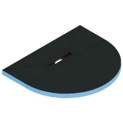 Kermi LINE Duschboard Halbkreis Für Eine Dezentrale Rinne