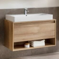 Fackelmann WTU Natura 93 Cm Mit Aufsatzbecken 81 Cm