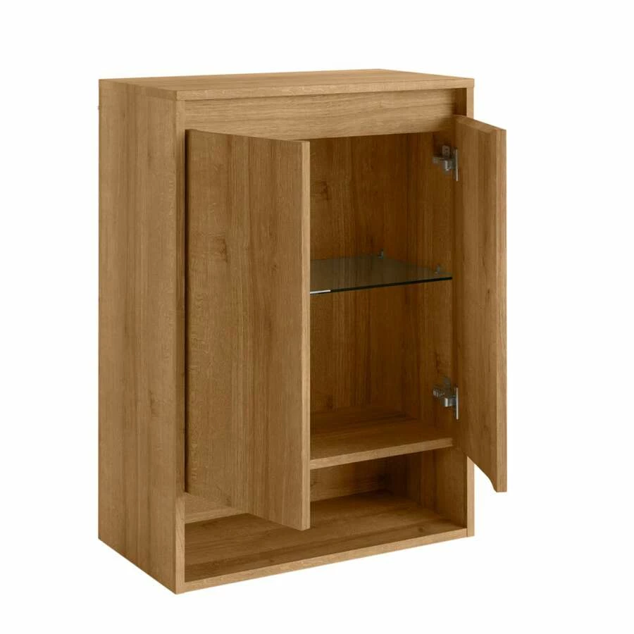 Fackelmann Midischrank Natura Asteiche 2T 60 Cm – Bild 2