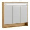 Fackelmann Spiegelschrank Natura Asteiche 3T 93 Cm