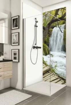 Schulte Decodesign Duschrückwand Foto Verborgener Wasserfall
