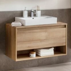 Fackelmann WTU Natura 93 Cm Mit Aufsatzbecken 61 Cm