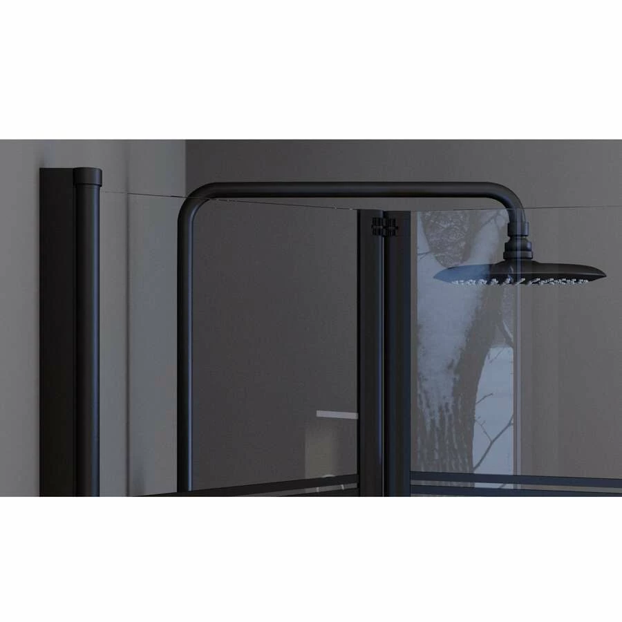 Duschmeister Badewannenfaltwand Max F 6 Schwarze Streifen 125 X 140 Cm – Bild 4