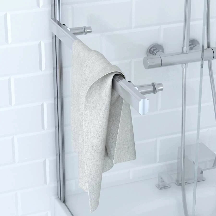 Duschmeister Badewannenfaltwand Max F 20 Chrom 150 X 85 Cm – Bild 3