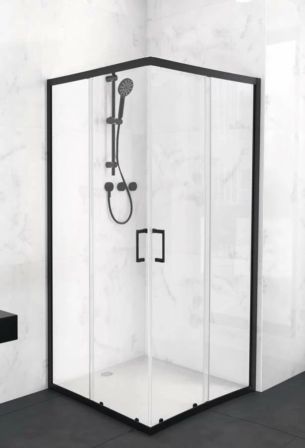 Duschmeister Eckdusche Max F 27 Schwarz 90 X 90 X 200 Cm – Bild 2