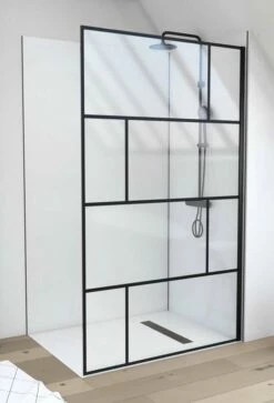 Duschmeister Walk In Max F 40 Schwarz 120 X 195 Cm