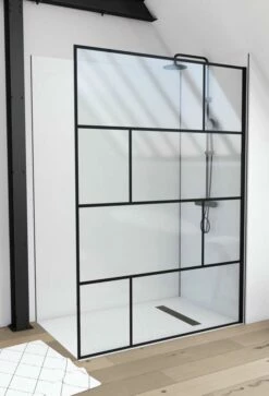 Duschmeister Walk In Max F 41 Schwarz 140 X 195 Cm