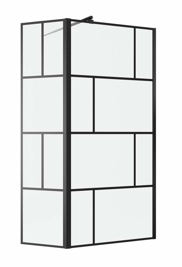 Duschmeister Walk In Max F 46 Schwarz Mit Halter 90 X 40 X 195 Cm – Bild 2