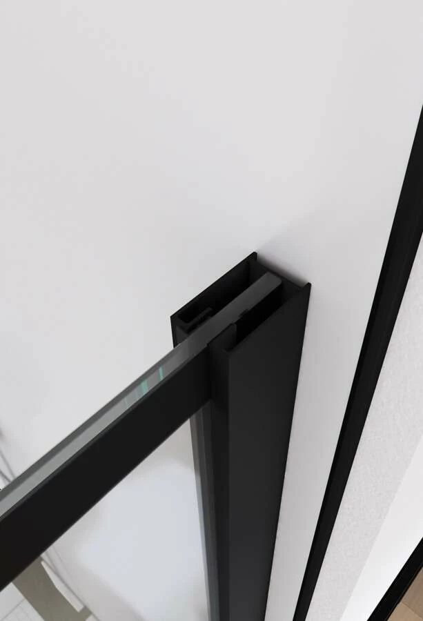 Duschmeister Walk In Max F 49 Schwarz Mit Deckenhalter 140 X 195 Cm – Bild 4