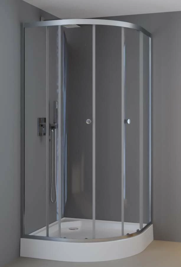 Duschmeister Runddusche Set Max F 51 Chrom 90 X 90 X 200 Cm