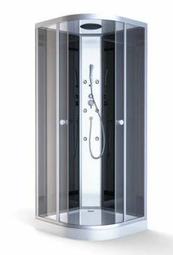 Komplettdusche Duschmeister Max F 74 Runddusche Chrom 90 X 90 X 215 Cm