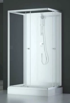 Komplettdusche Duschmeister Max F 79 Eckeinstieg Chrom 110 X 80 X 200 Cm