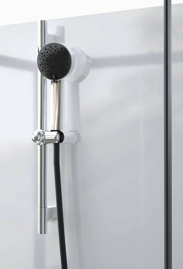 Komplettdusche Duschmeister Max F 80 Eckeinstieg Schwarz 110 X 80 X 200 Cm – Bild 4