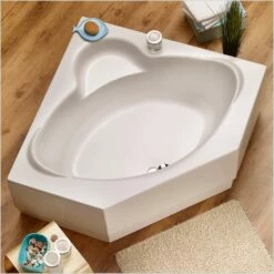 Ottofond Eckbadewanne Miami 125 X 125 Weiß