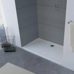 Duschmeister Duschwanne Max F 90 Acryl Weiß 140 X 80 X 4 Cm