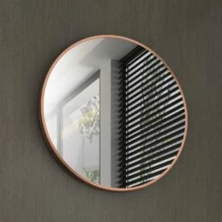 Duschmeister Spiegel Royalux TN Rund 60 Cm Kupfer Matt