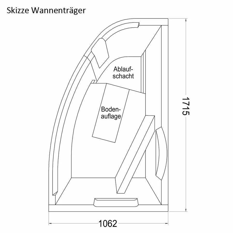 Ottofond Raumsparbadewanne Loredana A 175 X 110 Weiß – Bild 3