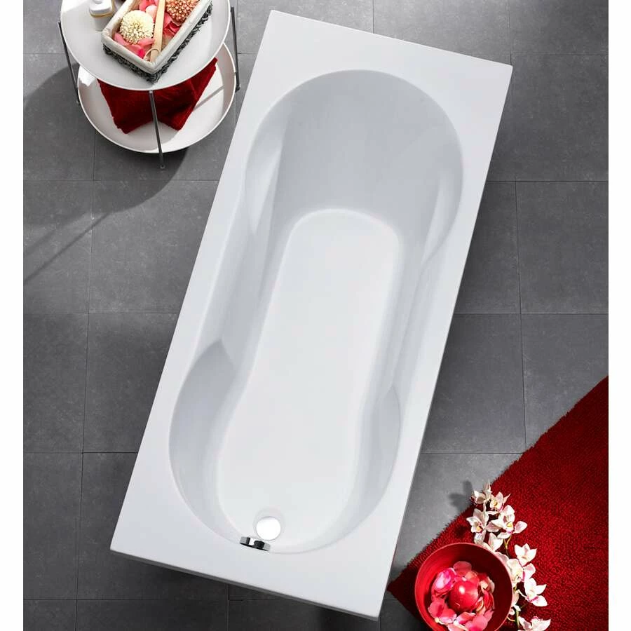 Ottofond Rechteckbadewanne Nixe 170 X 75 Weiß