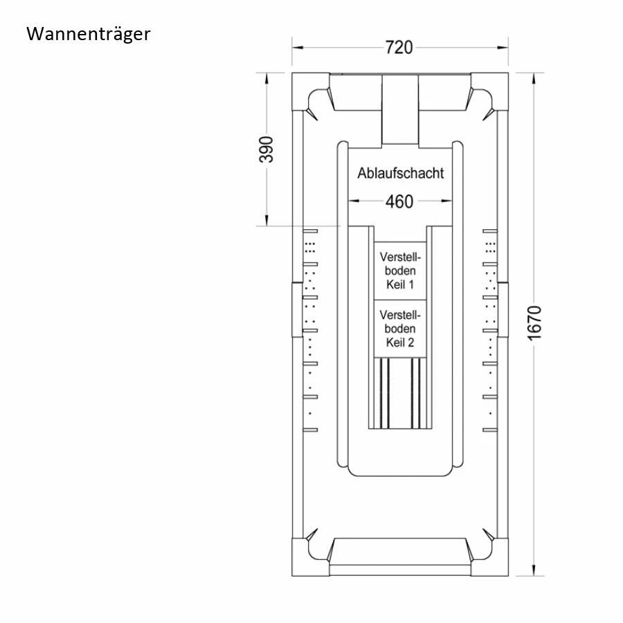 Ottofond Rechteckbadewanne Nixe 170 X 75 Weiß – Bild 2