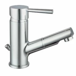 Schütte Waschtischarmatur Cornwall, Mit Herausziehbarer Haarbrause, Chrom