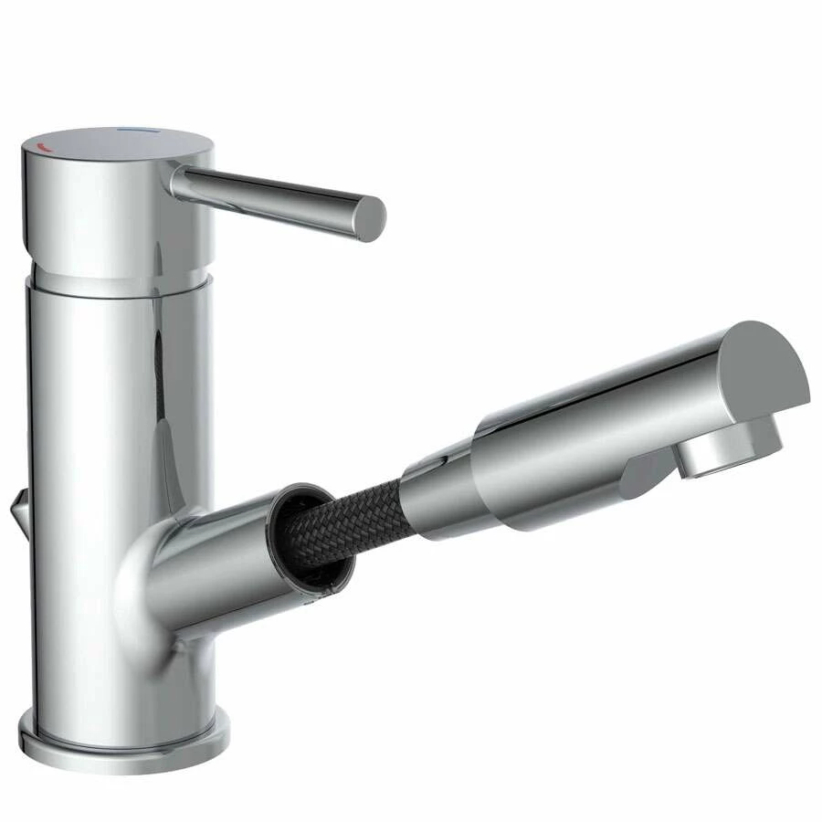 SchĂŒtte Waschtischarmatur Cornwall, Mit Herausziehbarer Haarbrause, Chrom â Bild 2