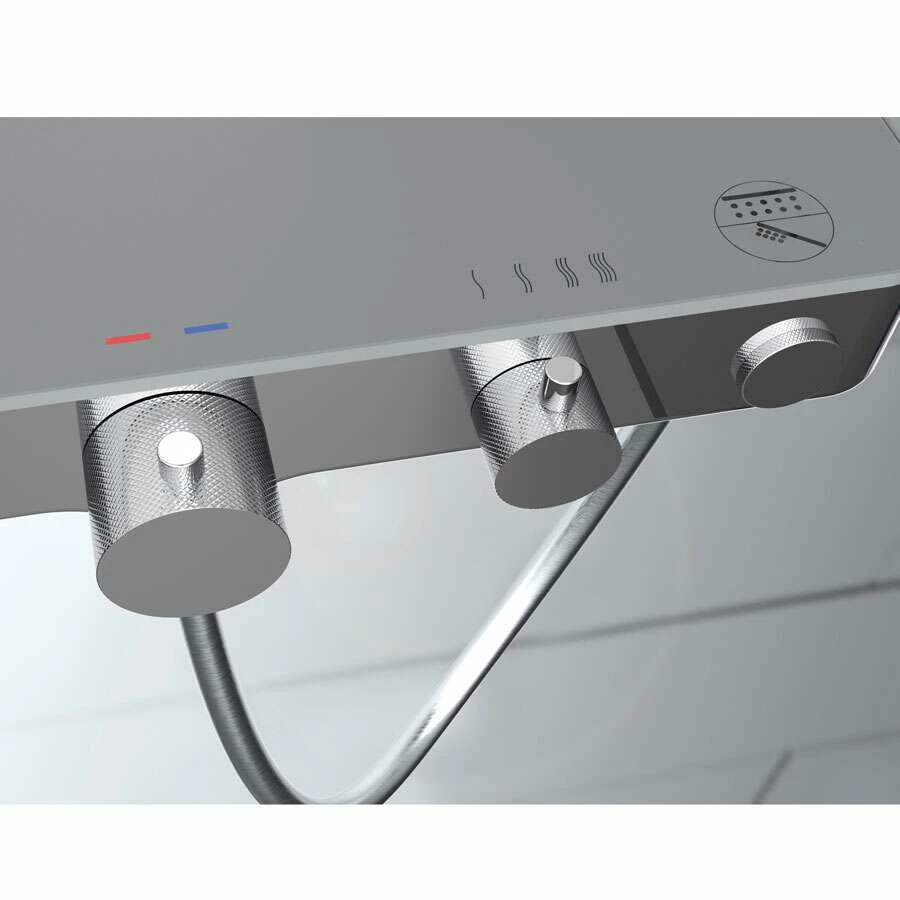 Eisl Duschset Futura Wellness Duschsystem, Chrom/grau – Bild 6