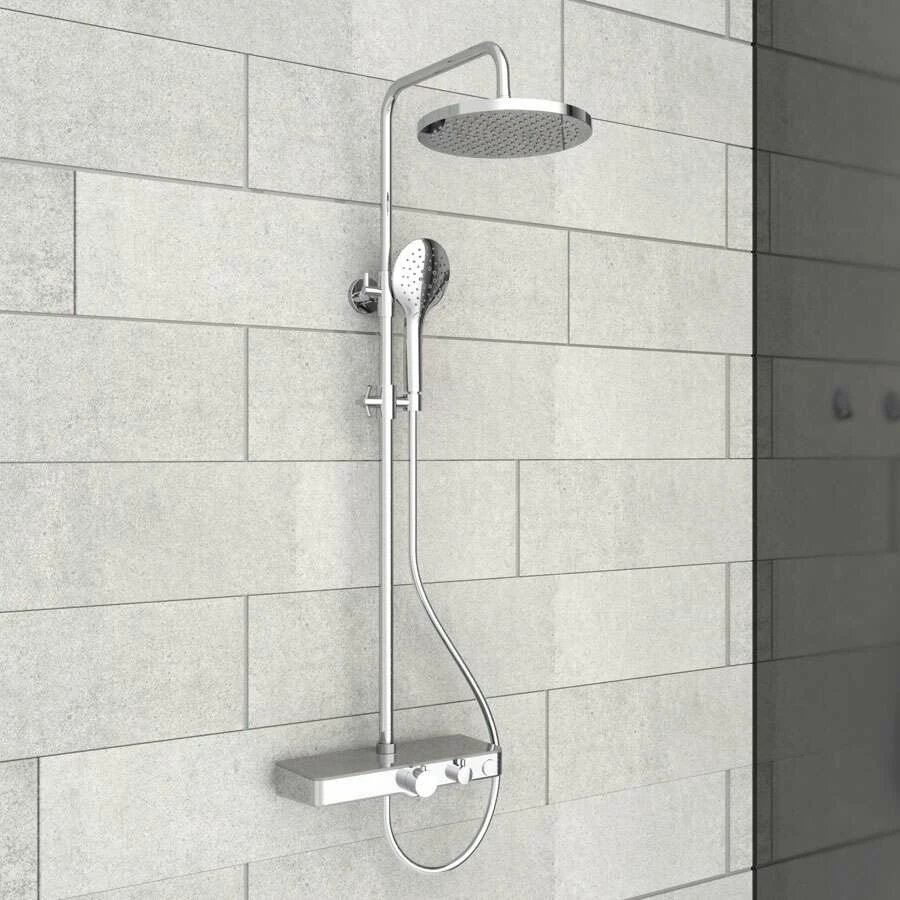 Eisl Duschset Futura Wellness Duschsystem, Chrom/grau – Bild 7