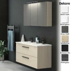 Dansani Badmöbelset Mido+ 120 Cm Doppel Waschtisch