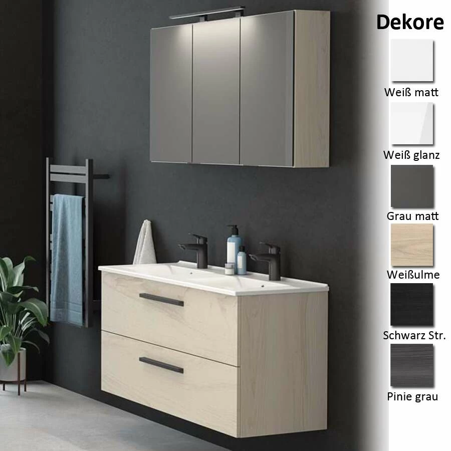 Dansani Badmöbelset Mido+ 120 Cm Doppel Waschtisch
