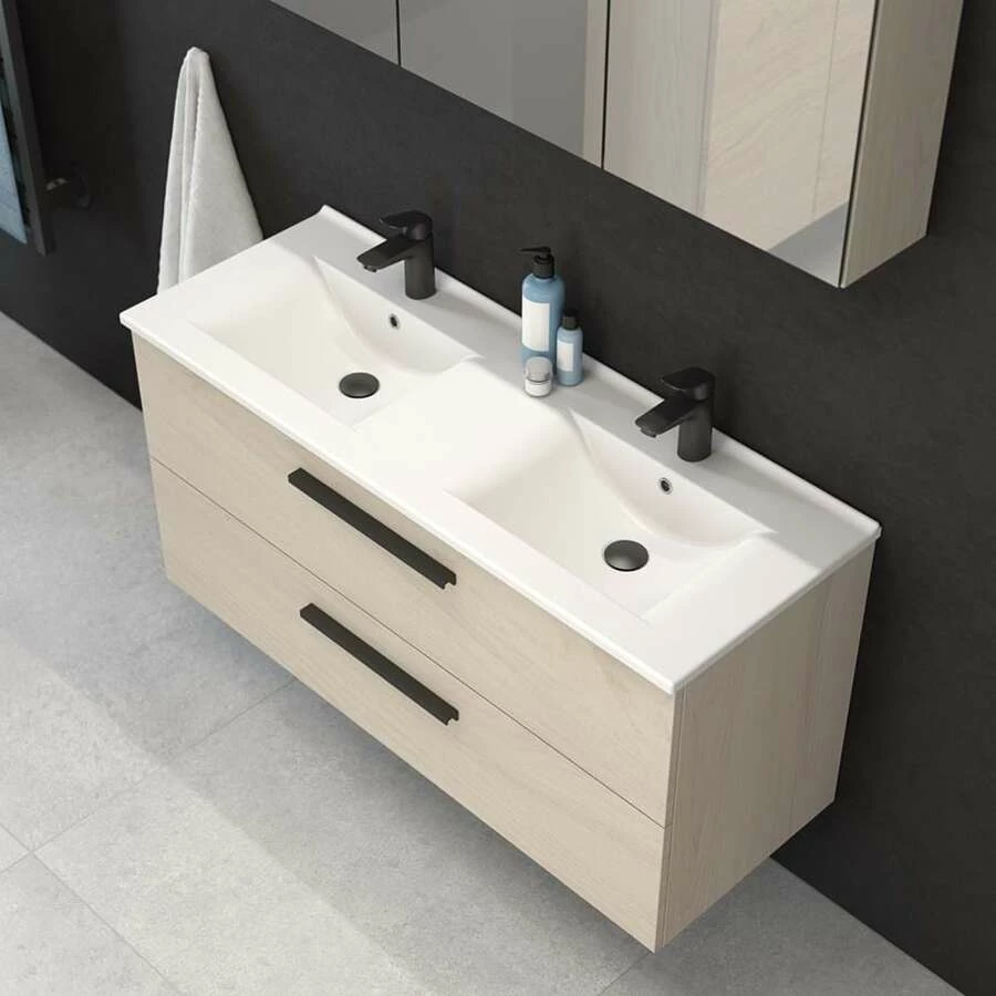 Dansani Badmöbelset Mido+ 120 Cm Doppel Waschtisch – Bild 2