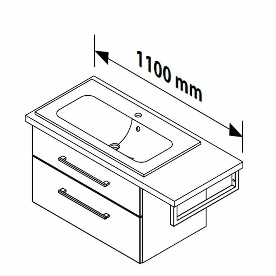 Fackelmann Hype 3.0 Badmöbelset 110 Cm – Bild 3