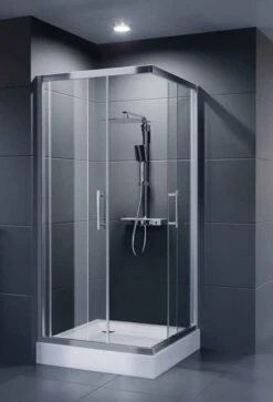 Dusar Eckeinstieg Economy Neo Schiebetür Breite Variabel 80-90 Höhe 185 Cm Mit Nano-Clean